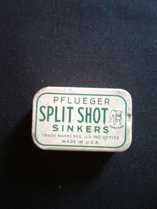 Pflueger Split Shot Sinker Tin