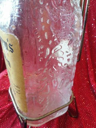 Vintage Seagram ' s Ancient Bottle Golden Distilled Dry Gin Half Gallon Empty. 3
