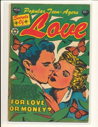Popular Teen Agers Secrets Of Love 18 Vg,  Cond.