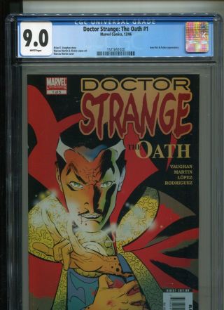 Doctor Strange: The Oath 1 Brian K.  Vaughan Story Marcos Martin Cgc Vf/nm 9.  0