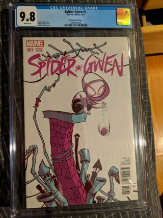 Spider - Gwen 1 (april 2015,  Marvel) Cgc 9.  8