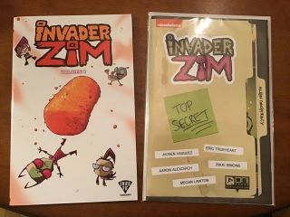 Invader Zim Comic Issue 0 Truthshrieker Sdcc 2015 & Trade Paperback Vol 1
