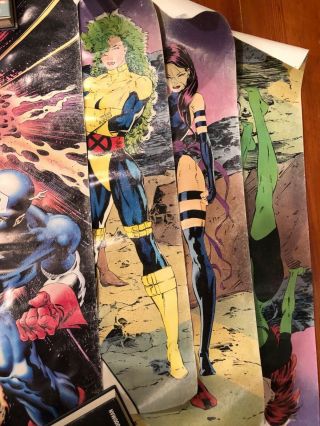 3 Piece X - Men Jim Lee / Captain America Wolverine Mike Zeck Posters 5