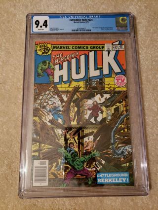 Incredible Hulk 234 Cgc 9.  4 Marvel Comics,  Freshly Graded Quasar