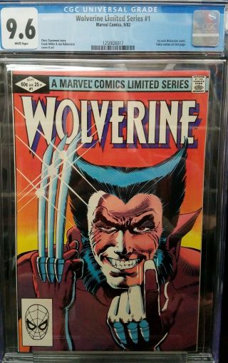 Wolverine Limited Series 1 Cgc 9.  6 1st Solo Wolverine Yukio Frank Miller 1982