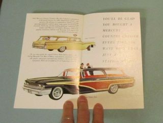 1960 Mercury Automobile Brochure Montcair Park Lane Monterey Color Graphics 16pg 3
