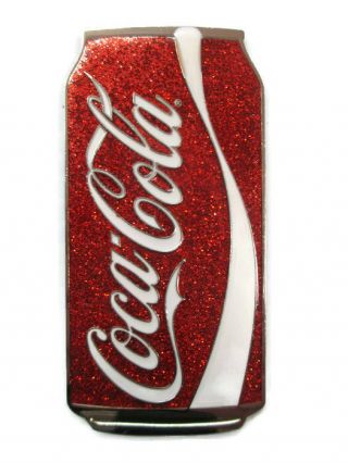 Coca - Cola Sparkle Magnet Glitter Enamel Red Coca - Cola -