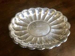 Reed & Barton 110 Holiday Silverplated Oval Serving Platter Bowl,  15 " X 11 "
