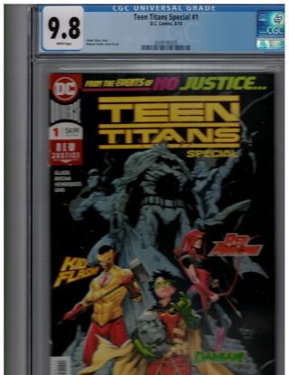 Teen Titans Special No.  1 Cgc 9.  8 Dc Comics August 2018