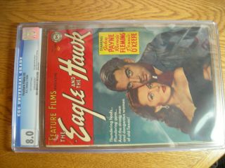 Feature Films 3 Cgc 8.  0 The Eagle And The Hawk John Payne Photo Cover