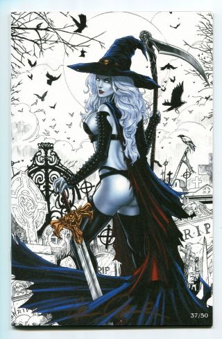 Lady Death Rapture 1 White Variant Cover By Garrie Gastony Signed Pulido /50