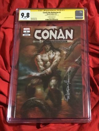 Cgc Ss 9.  8 Conan The Barbarian 1 Trade Dress Variant Signed By Lucio Parrillo