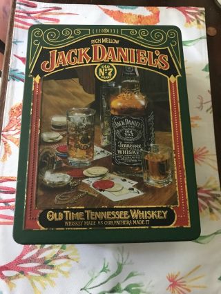 Vintage Jack Daniels Old No.  7 Tennessee Whiskey Tin Box