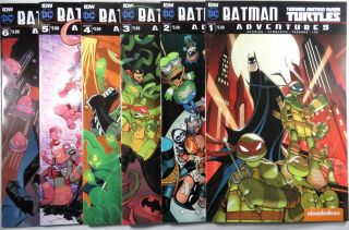 Batman Teenage Mutant Ninja Turtles Adventures 1 2 3 4 5 6 Comic Set Tmnt 1st