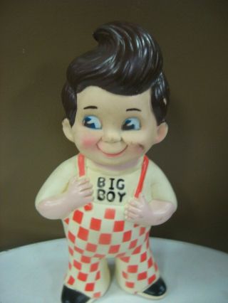 Vintage 1973 Big Boy Rubber Coin Bank 9 " Product Of Big Boy Restaurants America
