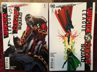 Justice League Vs.  Suicide Squad 1 - 6 Full Batman Lobo Harley Quinn Etc Vf/nm