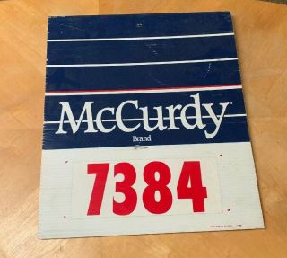 Mccurdy Seed Sign Double Sided Cardboard