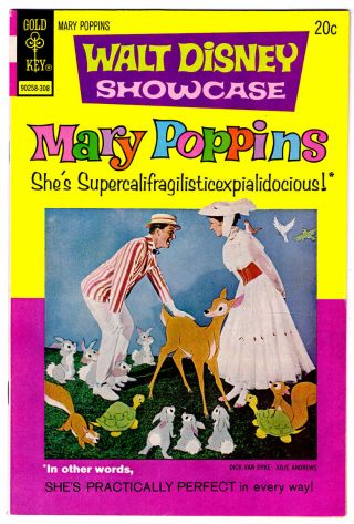 Walt Disney Showcase 17 In Nm - A 1973 Gold Key Comic With Mary Poppins