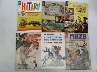 MOVIE TV SILVER AGE Dell Comics Man From Uncle Old Yeller Jack The Giant Killer 3