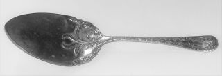 Antique Sterling Silver Plate Jack In The Pulpit Flower Cake Pie Server 9 3/4 "