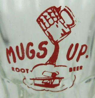 Mugs Up Root Beer Acl Red Handled Glass Frostie Mug Vintage 6 " Missouri Est 1956
