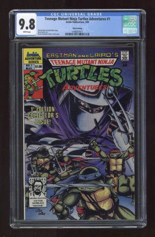 Teenage Mutant Ninja Turtles Adventures Reprints 1 1989 Cgc 9.  8 1448937011