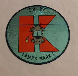 Vintage Kitty Hawk Seasprite Helicopter Decal Lamps Mark I,  rare 3