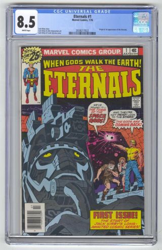 Eternals 1 Cgc 8.  5 Marvel Comic Hot Key Movie 1st App White Pages