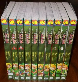 The Legend Of Zelda Manga Book Set Complete Graphic Novels And Poster