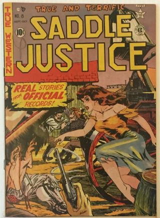 Saddle Justice 8 Pre - Trend Ec Ingles,  Craig Art True Death Of Billy The Kid