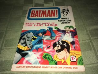 1966 Batman Meets The Joker In The Last Laugh World Adventure Library Digest 2