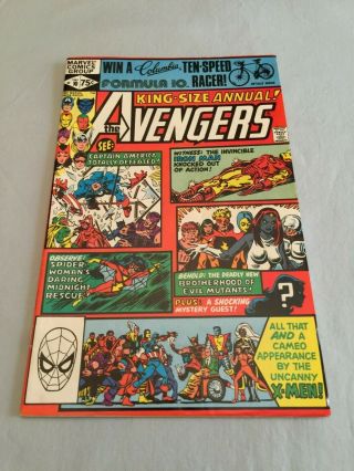 Marvel King - Size Annual The Avengers 10 1981 1st App Rogue Claremont Vf Key