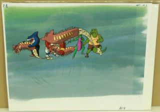 Street Sharks Production Hand Painted Animation Cel W/ (1 - 49)