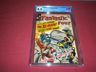 Fantastic Four 28 Marvel 1964 Silver Age 4.  5 Cgc Comic X - Men O/w - White Pages