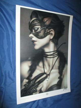 Catwoman / Dc Comics / Batman Signed/autograph Art Print By Stanley Artgerm Lau