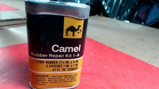 Vintage - Camel Tire Rubber Tube Repair Kit 1 - A - - - Sharp Color And Detail