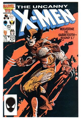 Uncanny X - Men 212 Nm - Wolverine Sabretooth Battle Mutant Massacre