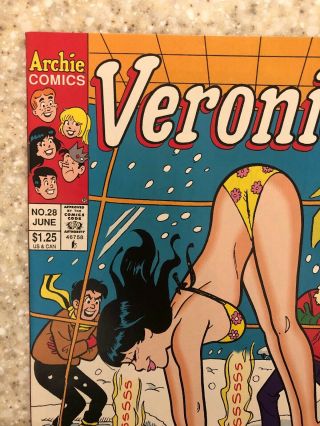 Veronica 28 Archie Comics 1993 Dan DeCarlo Sexy Swimsuit GGA Cover HTF Hot 2