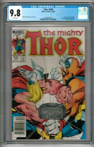 Thor 338 (1983) Cgc 9.  8 White Pages Simonson " Beta Ray Bill  Nick Fury "