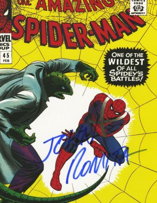 Spiderman 45 John Romita Signed Autographed poster 2000 Lizard 2
