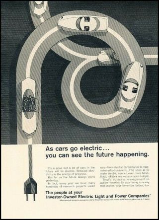 1967 Electric Light Car Cloverleaf Road Vintage Advertisement Print Art Ad J659