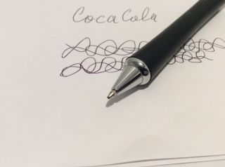 coca cola black and beige ink roller pen black ink 4
