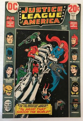 Justice League Of America 101 Dc Comics 1972 Nm -