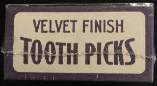 1950 ' s Box of “The Silver Birch Tooth Pick Box” Full Box 4