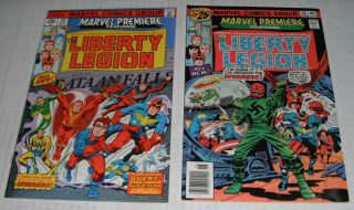 Marvel Premiere 29,  30.  Vf - Nm Grade - - Ex.  1976 Liberty Legion Comic Books