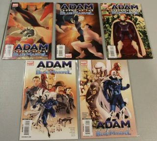 Rare Adam Legend Of The Blue Marvel Complete Set 1 - 5 Vfnm 1st App Adam Brashear