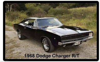 1968 Dodge Charger Rt Auto Refrigerator / Tool Box Magnet