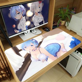 Re:zero Rem Japanese Anime Girl Large Mouse Pad Mat Gaming Playmat Mousepad