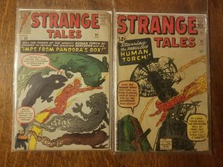 1962 101 &1962 109 Strange Tales By Marvel Comics Group - Human Torch -