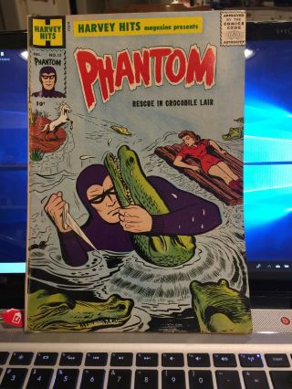 Harvey Hits 15 (the Phantom) Superhero Comic 1958